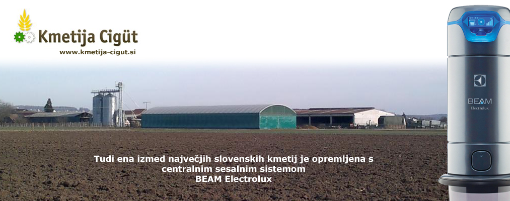Centralni sesalni sistem BEAM Electrolux tudi v eni izmed največjih kmetij v Sloveniji